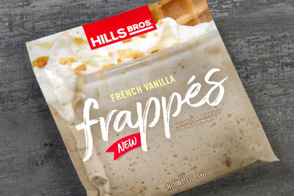 Hills Bros Frappes Packaging